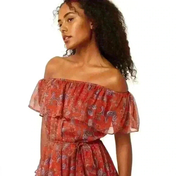 NEW Misa Los Angeles Kiera Maxi Dress in Aranciatta Paisley Size Xtra Small - Picture 16 of 16